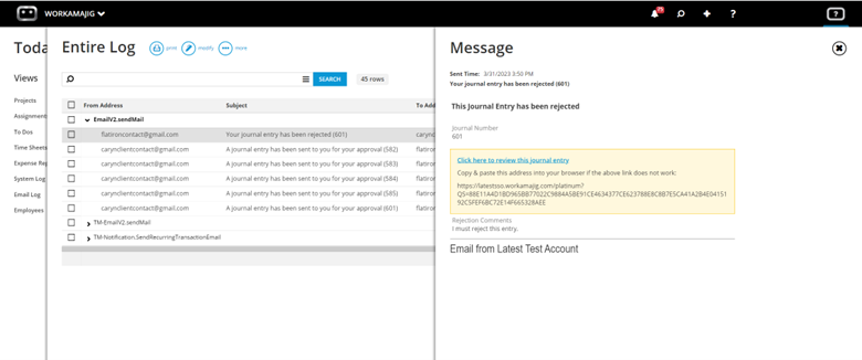 Journal Entry Approval Process – Workamajig