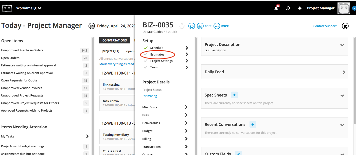2_Project_dashboard_-setup-Estimates.png