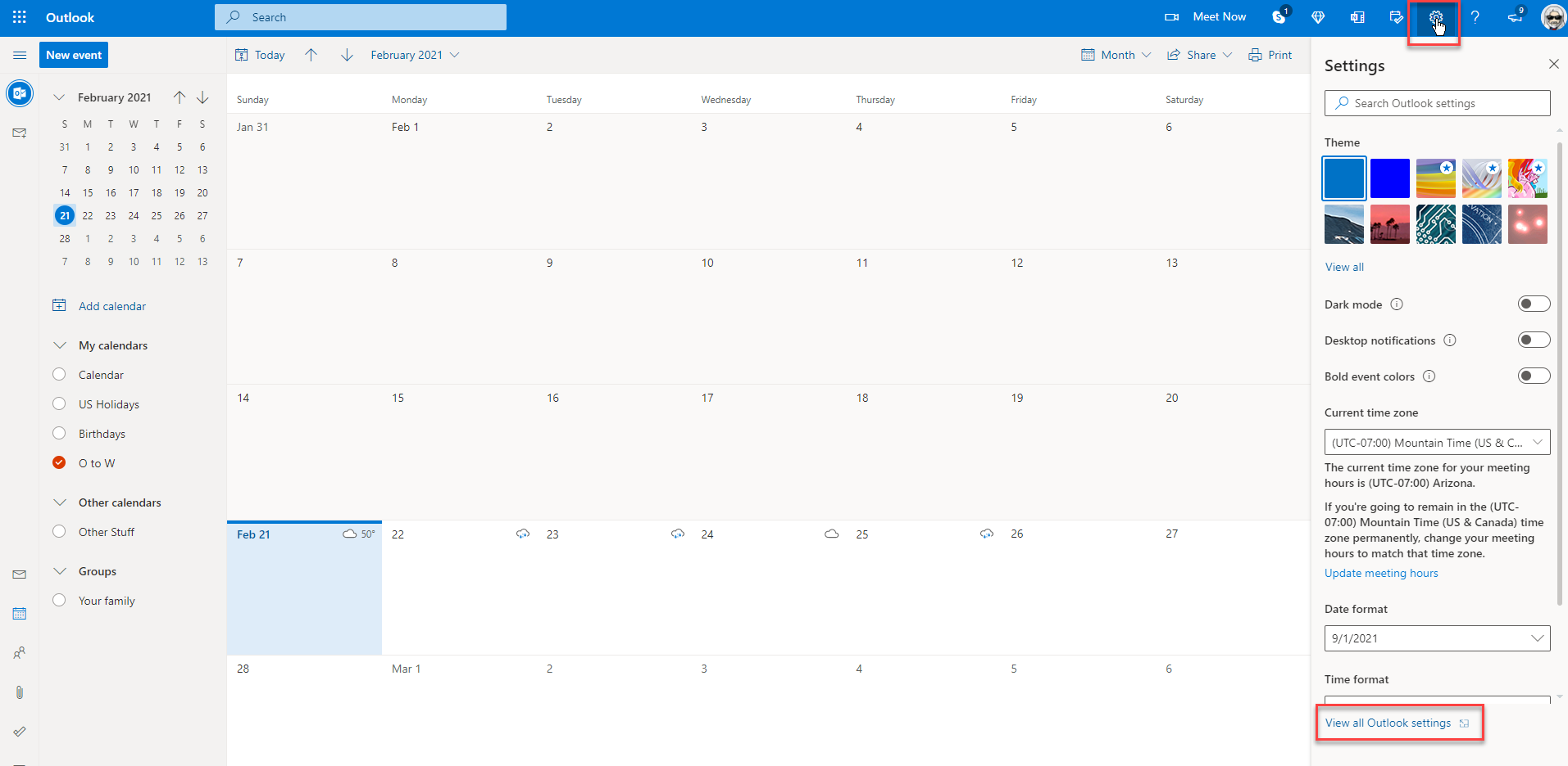 Microsoft Outlook Personal Email and Calendar